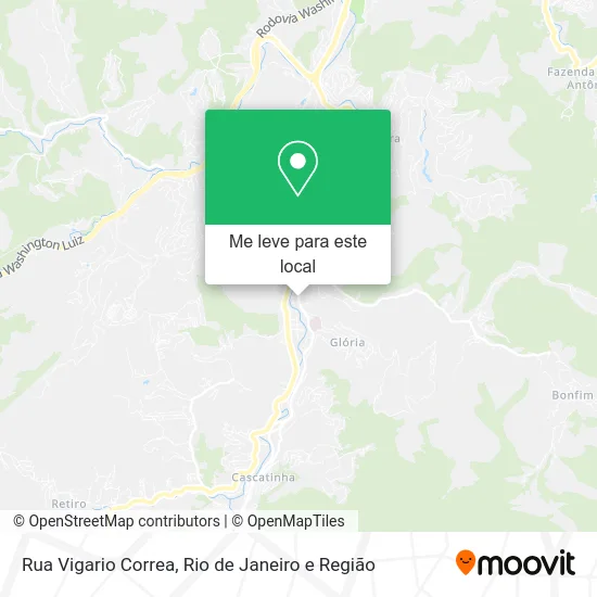 Rua Vigario Correa mapa