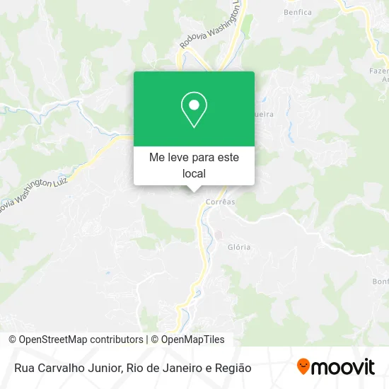 Rua Carvalho Junior mapa