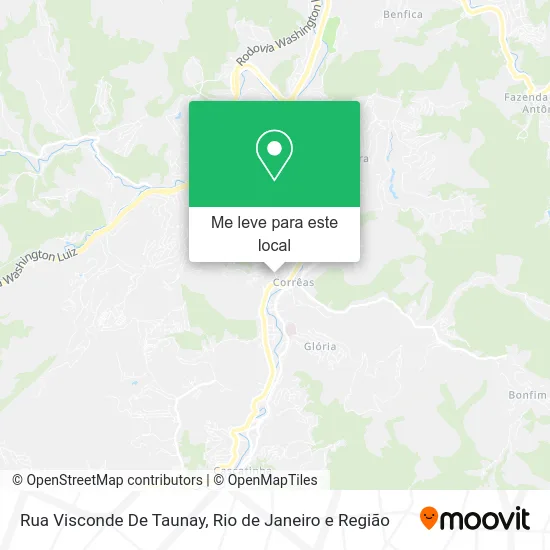 Rua Visconde De Taunay mapa