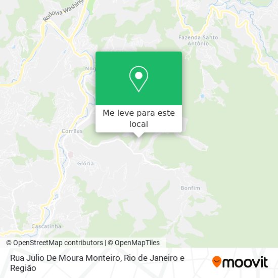 Rua Julio De Moura Monteiro mapa