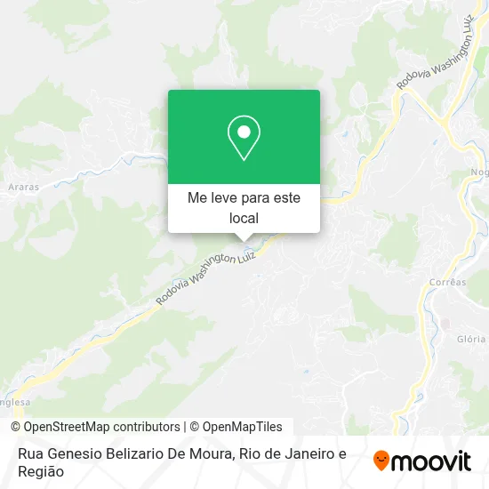 Rua Genesio Belizario De Moura mapa