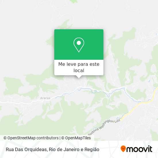 Rua Das Orquídeas mapa