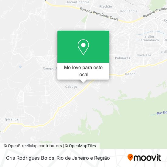 Cris Rodrigues Bolos mapa