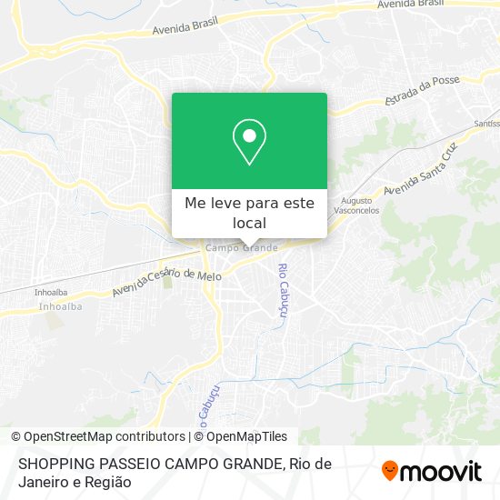 SHOPPING PASSEIO CAMPO GRANDE mapa
