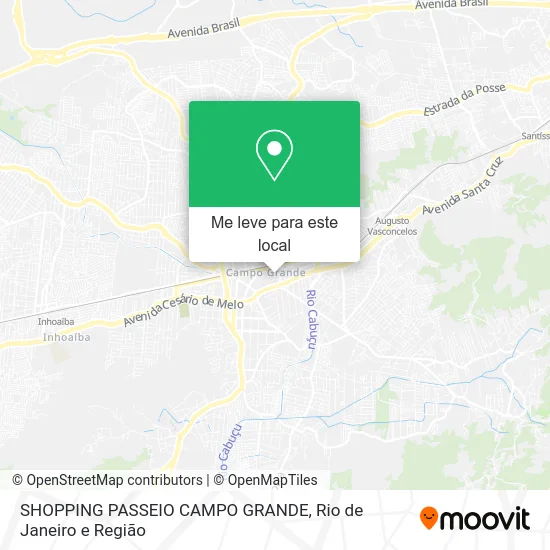 SHOPPING PASSEIO CAMPO GRANDE mapa
