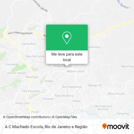 A C Machado Escola mapa
