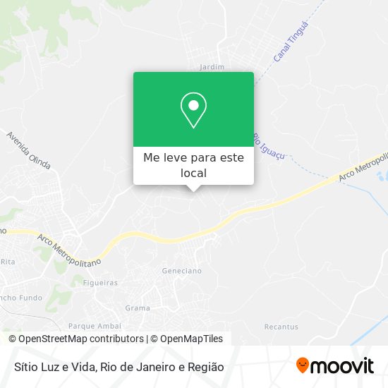 Sítio Luz e Vida mapa