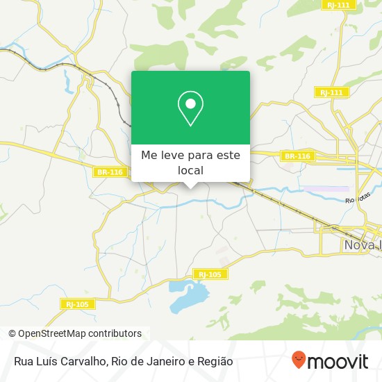 Rua Luís Carvalho mapa