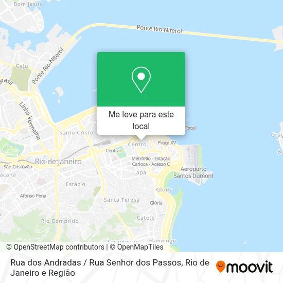 Rua dos Andradas / Rua Senhor dos Passos mapa