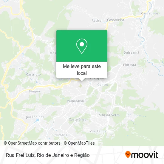 Rua Frei Luiz mapa
