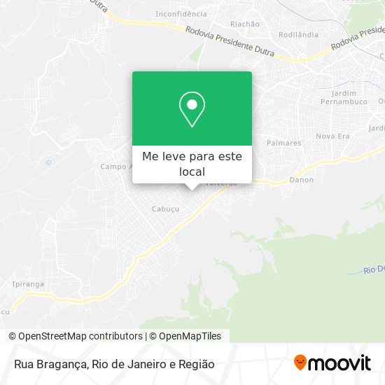 Rua Bragança mapa