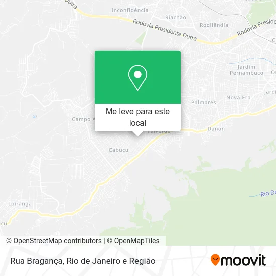 Rua Bragança mapa