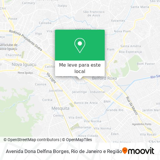 Avenida Dona Delfina Borges mapa