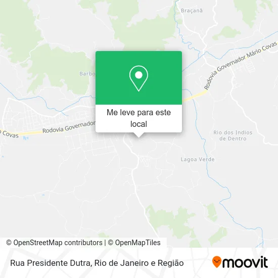 Rua Presidente Dutra mapa