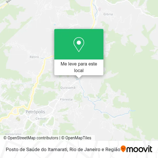Posto de Saúde do Itamarati mapa