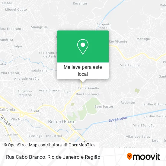 Rua Cabo Branco mapa
