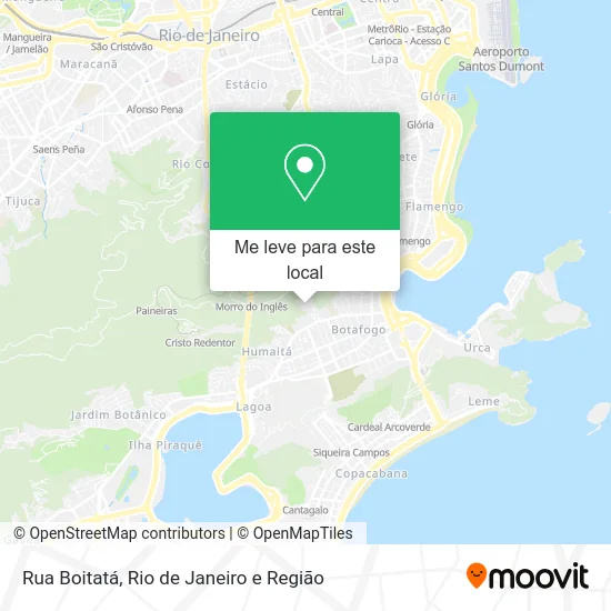 Rua Boitatá mapa