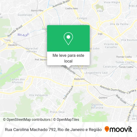 Rua Carolina Machado 792 mapa