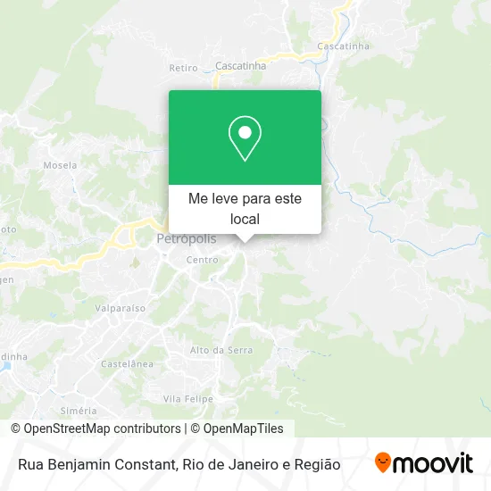 Rua Benjamin Constant mapa