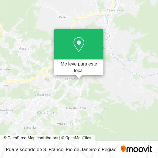 Rua Visconde de S. Franco mapa