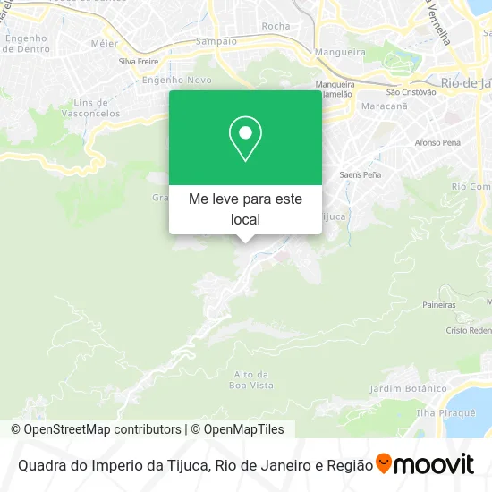 Quadra do Imperio da Tijuca mapa