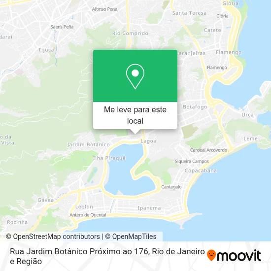 Rua Jardim Botânico Próximo ao 176 mapa