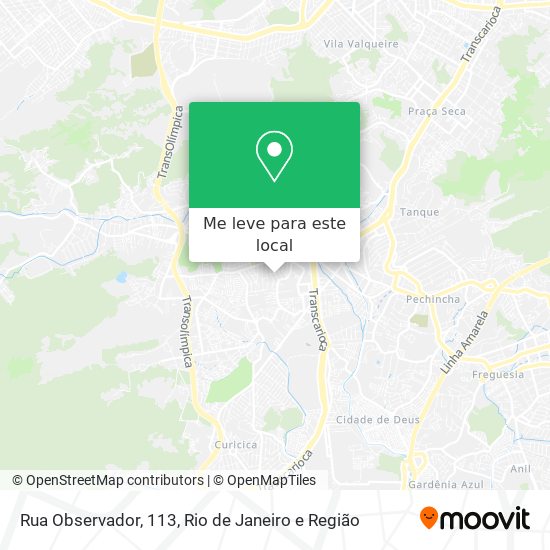 Rua Observador, 113 mapa