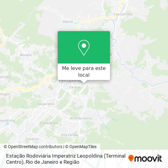 Estação Rodoviária Imperatriz Leopoldina (Terminal Centro) mapa