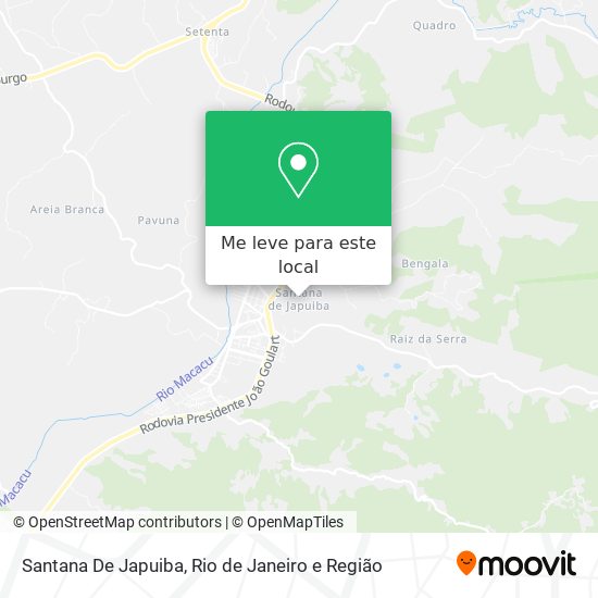 Santana De Japuiba mapa