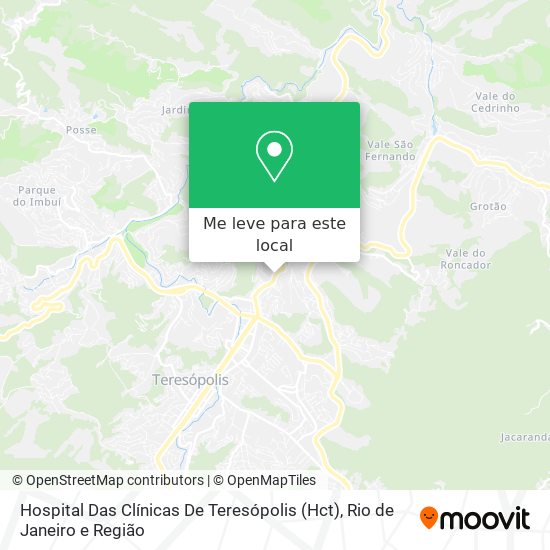 Hospital Das Clínicas De Teresópolis (Hct) mapa