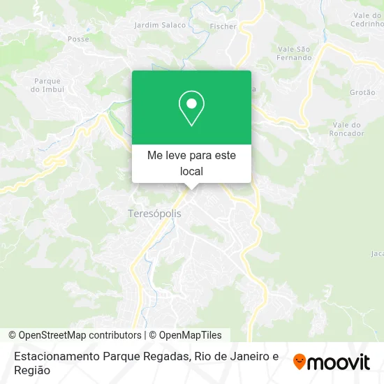 Estacionamento Parque Regadas mapa