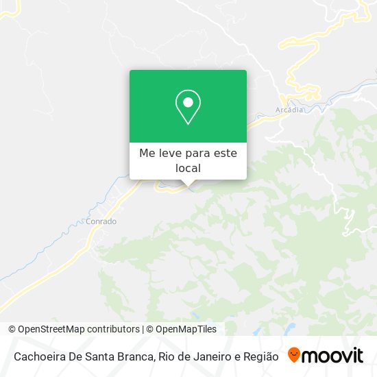 Cachoeira De Santa Branca mapa