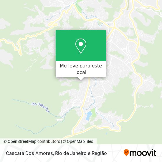 Cascata Dos Amores mapa
