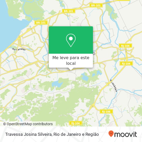 Travessa Josina Silveira mapa