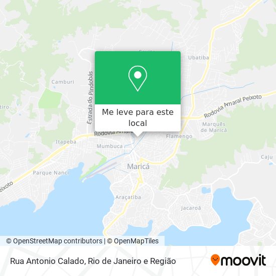 Rua Antonio Calado mapa