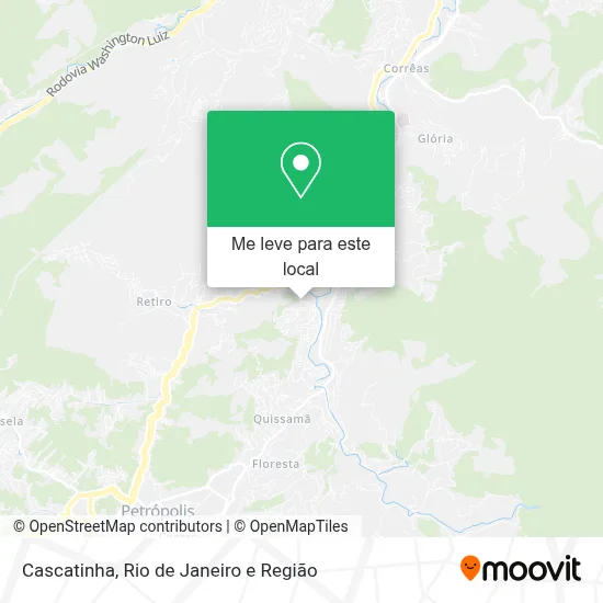 Cascatinha mapa