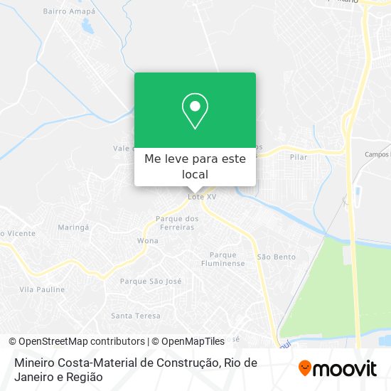 Mineiro Costa-Material de Construção mapa