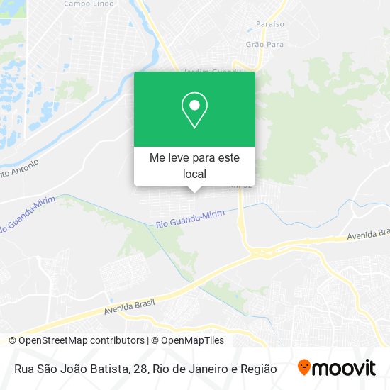 Rua São João Batista, 28 mapa