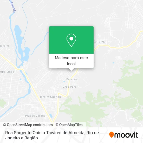 Rua Sargento Onísio Taváres de Almeida mapa