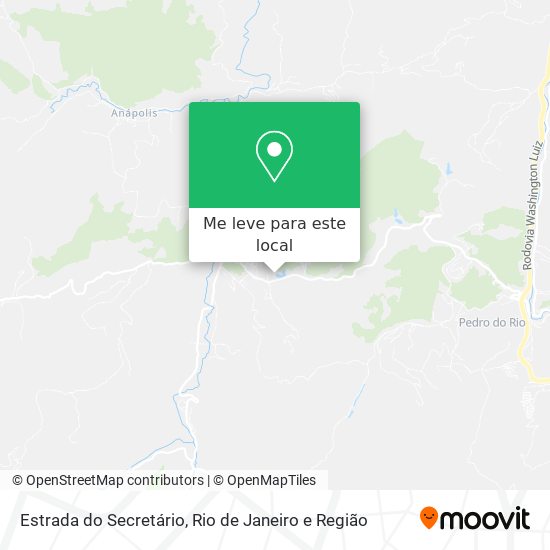 Estrada do Secretário mapa