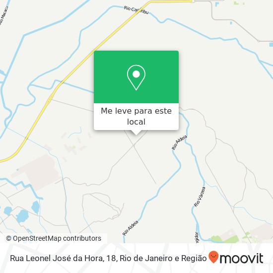 Rua Leonel José da Hora, 18 mapa
