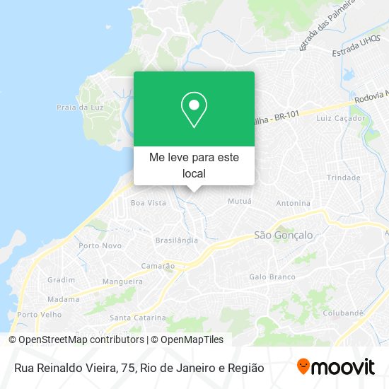 Rua Reinaldo Vieira, 75 mapa