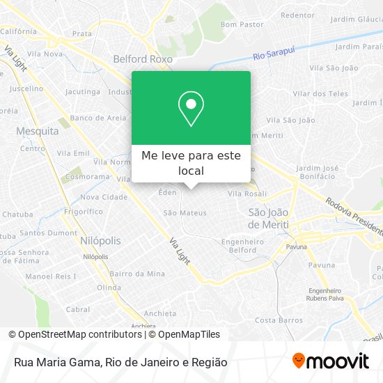 Rua Maria Gama mapa