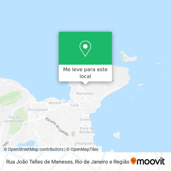 Rua João Telles de Meneses mapa