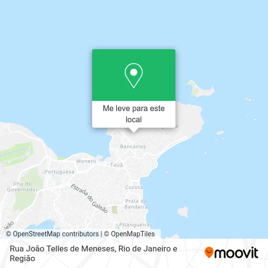 Rua João Telles de Meneses mapa