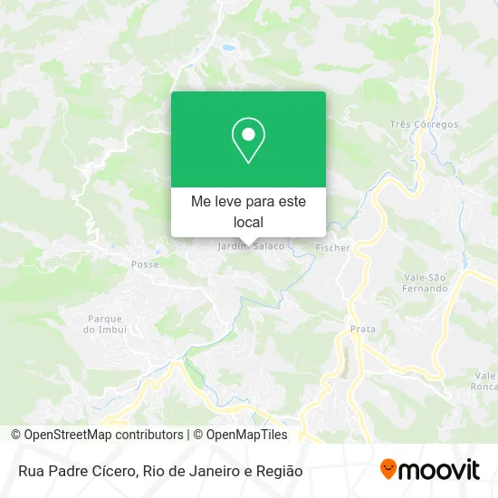 Rua Padre Cícero mapa