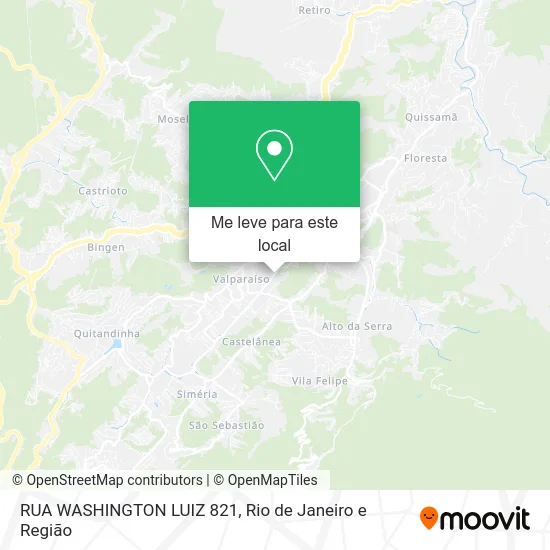 RUA WASHINGTON LUIZ 821 mapa