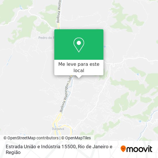 Estrada União e Indústria 15500 mapa