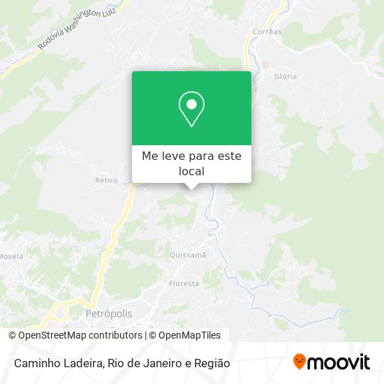 Caminho Ladeira mapa