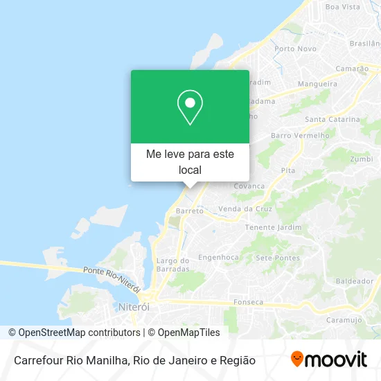 Carrefour Rio Manilha mapa